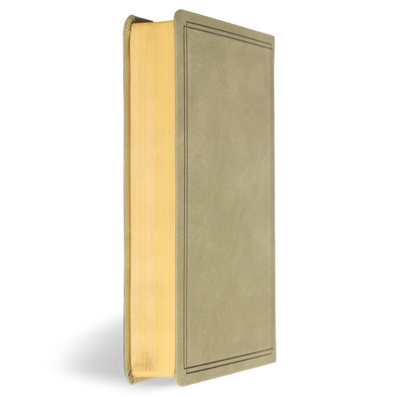 KJV-Referenzbibel in Großdruck, persönliche Größe, Salbeigrün, Wildleder, weicher Lederbezug von Holman Bible Publishers