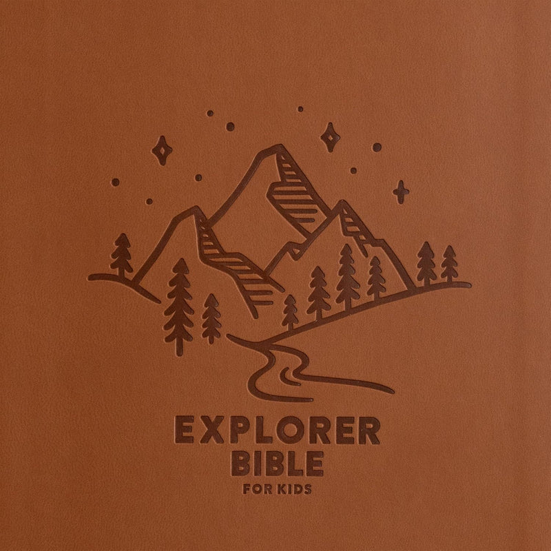 KJV Explorer Bible for Kids, Brown Leather Touch Placing God's Word in the Middle of God's World by Holman Bible Publishers