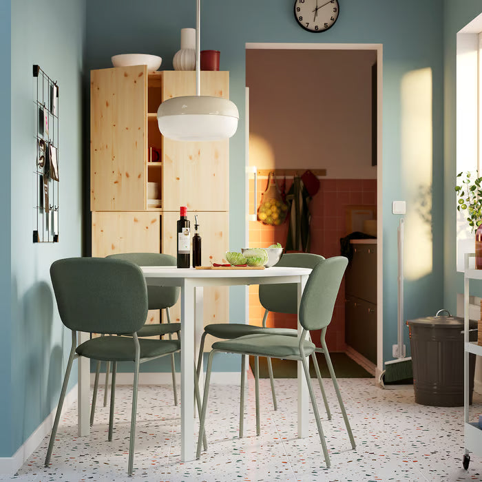 IKEA VIHALS Table, white/white, 107 cm (42 1/8 ")