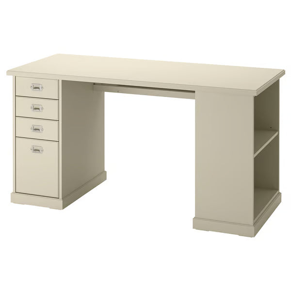IKEA VEBJORN Desk, beige, 140x60 cm (55 1/8x23 5/8 ")