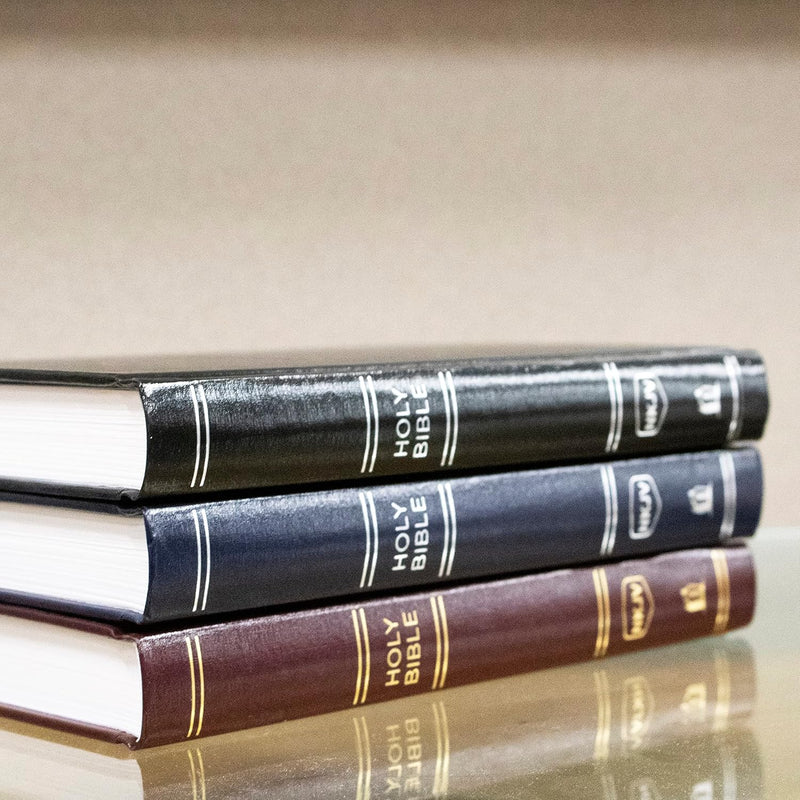 NKJV, Pew Bible, Hardcover, Black, Red Letter, Comfort Print by Thomas Nelson Publishers