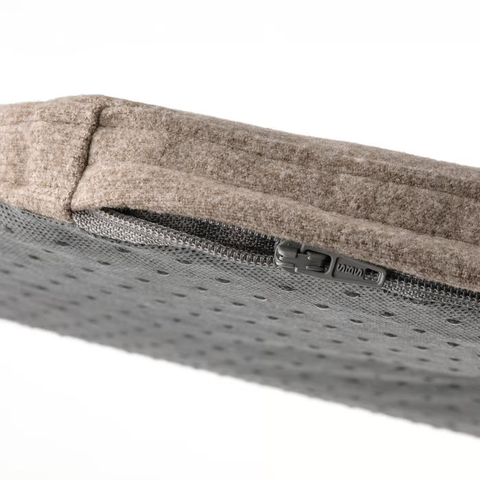 IKEA ALVGRÄSMAL Chair pad, beige, 32.6/31.3x33x3 cm (13/12x13x1 ")