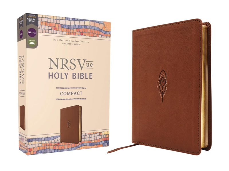 NRSVue, Holy Bible (Leathersoft, Brown, Comfort Print) by Zondervan