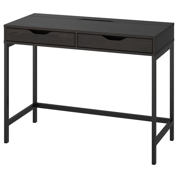 IKEA ALEX Desk, black-brown, 100x48 cm (39 3/8x18 7/8 ")