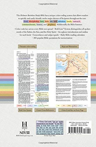 NIV Rainbow Study Bible, Jacketed Hardcover by Holman Bible Staff