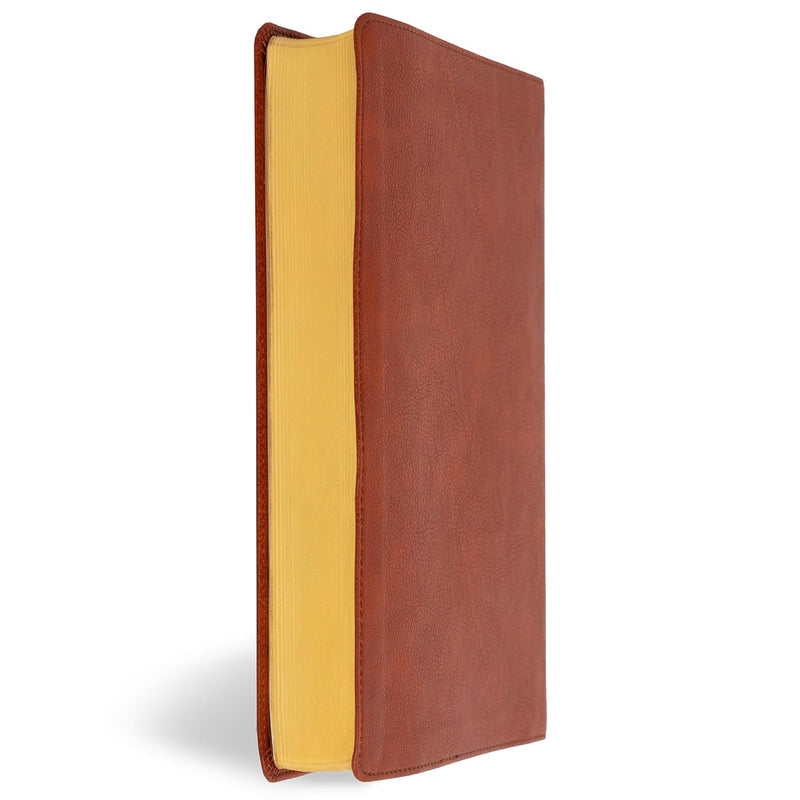 Giant Print Reference Bible, Burnt Sienna LeatherTouch by Holman Bible Publishers