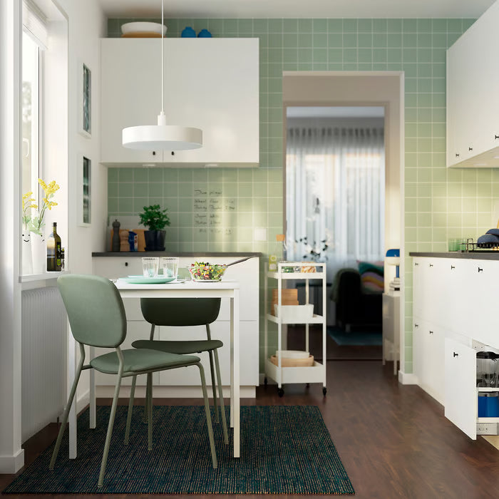 IKEA VIHALS Table, white/white, 74x74 cm (29 1/8x29 1/8 ")