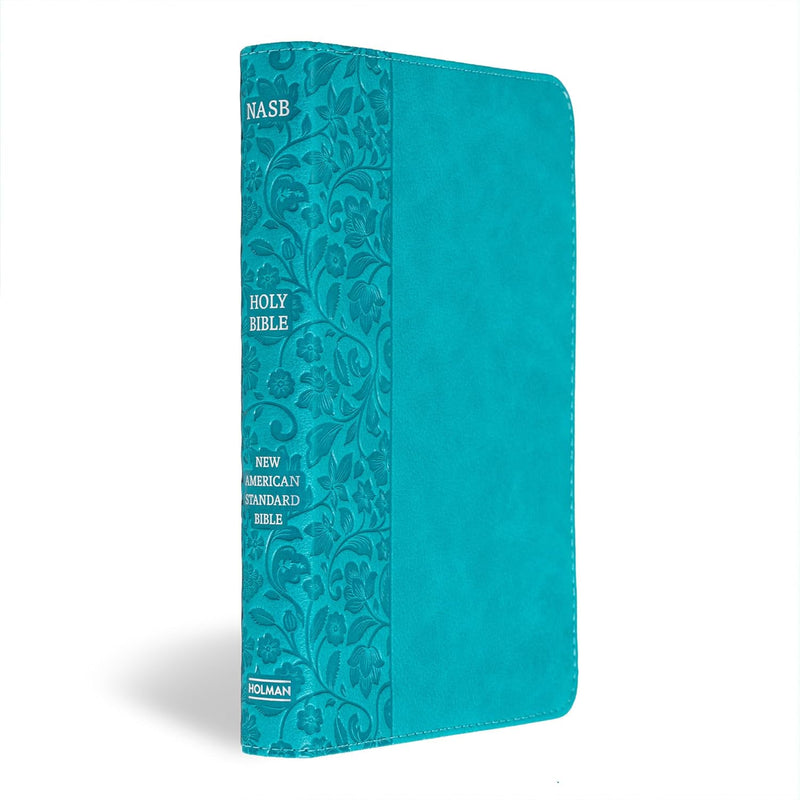 Personal Size Bible, Teal LeatherTouch  by Holman Bible Publishers