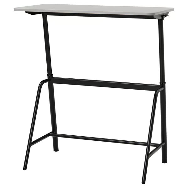IKEA GLADHOJDEN Desk sit/stand, light grey/anthracite, 100x60 cm (39 3/8x23 5/8 ")