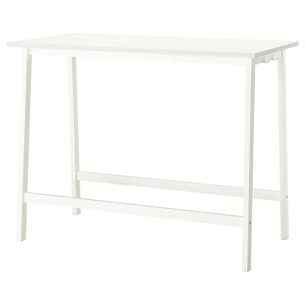 IKEA MITTZON Conference table, white, 140x68x105 cm (55 1/8x26 3/4x41 3/8 ")