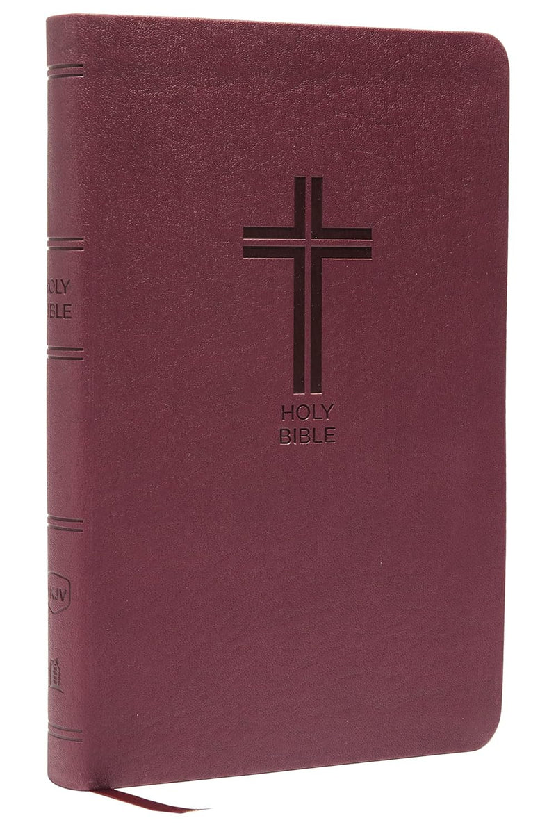 NKJV Value Thinline Bible, Leathersoft Burgundy, Red Letter, Comfort Print by Thomas Nelson