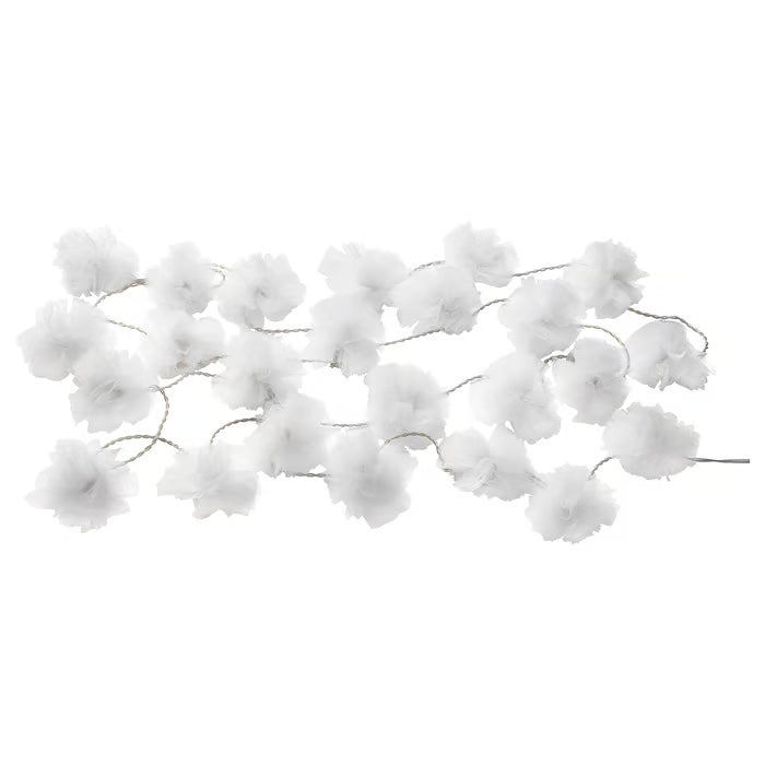 IKEA LIVSAR LED lighting chain with 24 lights, indoor/tulle white