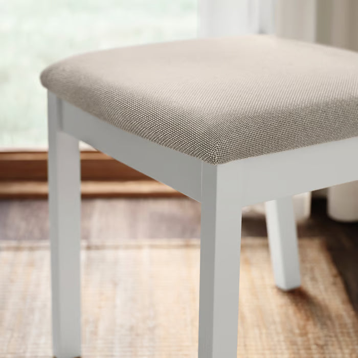 IKEA TONSTAD / TONSTAD Table and 6 chairs, off-white/off-white Fridtuna light beige, 200x85 cm (78 3/4x33 1/2 ")