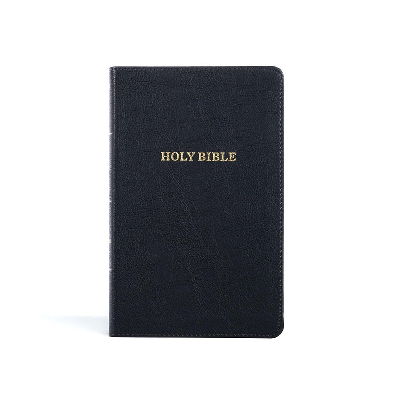 Holy Bible: KJV Thin line Reference Bible – Black Leather touch by Holman Bible Publishers