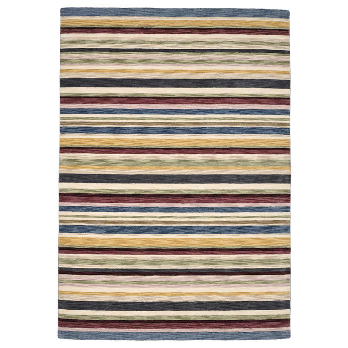 IKEA ELLJUSSPÅR Rug, low pile, multicolour/striped handmade, 170x240 cm (5 ' 7 "x7 ' 10 ")