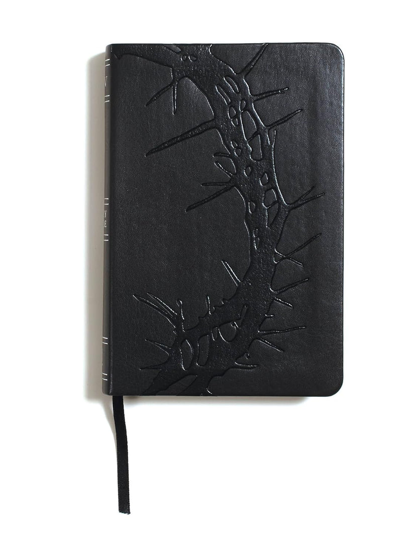 KJV Compact Ultrathin Bible, Charcoal Leather Touch by Holman Bible Staff