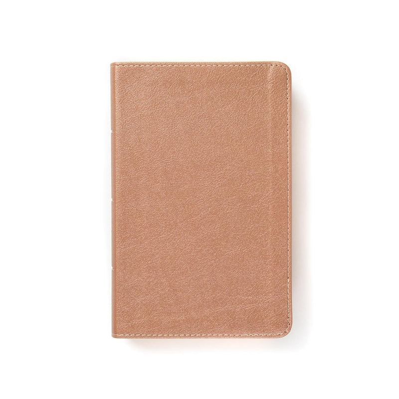 CSB On-The-Go Bible, Personal Size, Rose Gold LeatherTouch by CSB Bibles