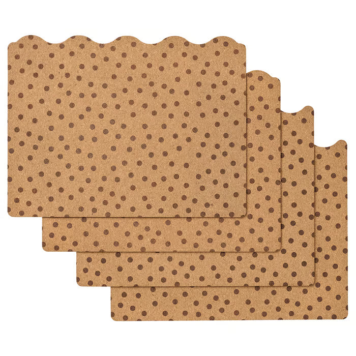 IKEA SOLABBORRE Place mat, cork/dotted, 42x32 cm (16 ½x12 ½ ")