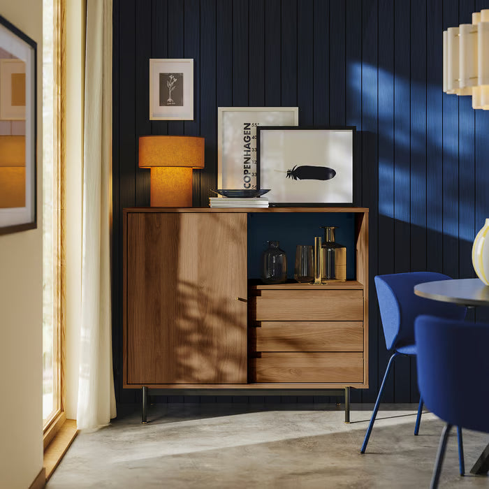 IKEA RADMANSÖ Cabinet, brown walnut effect, 118x49x103 cm (46 5/8x19 1/8x40 5/8 ")