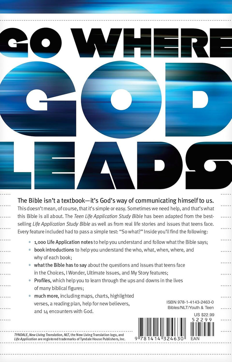 NLT Teen Life Application Study Bible by Tyndale House Publishers