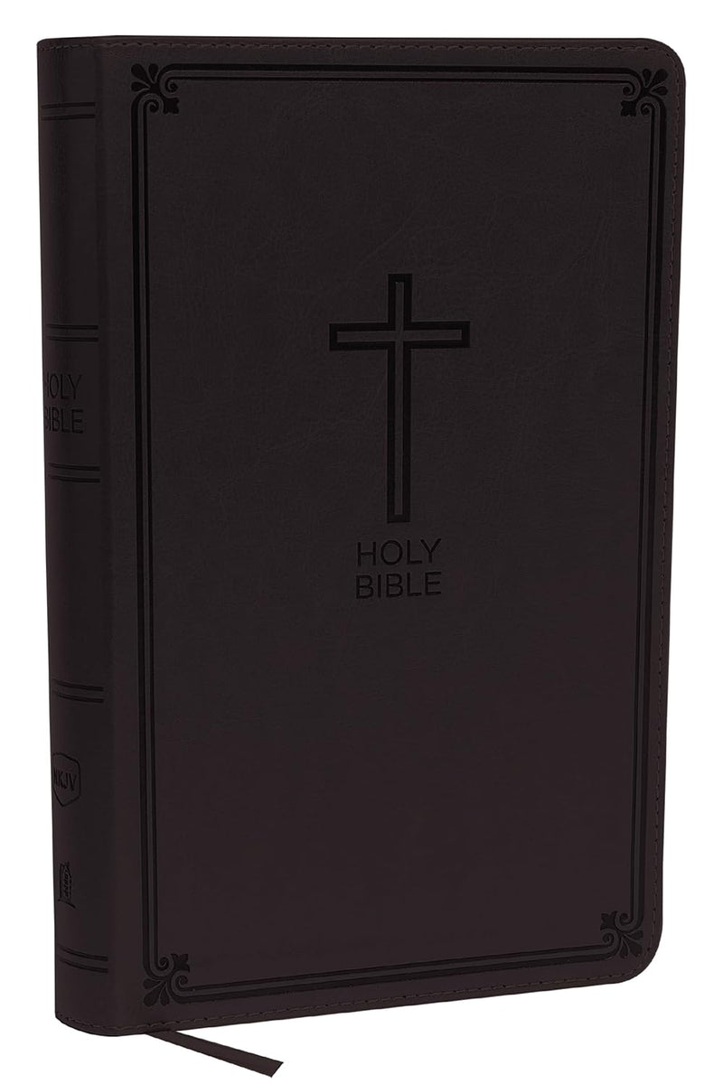 NKJV, Deluxe Gift Bible, Leathersoft, Gray, Red Letter, Comfort Print: Holy Bible, New King James Version  by Thomas Nelson