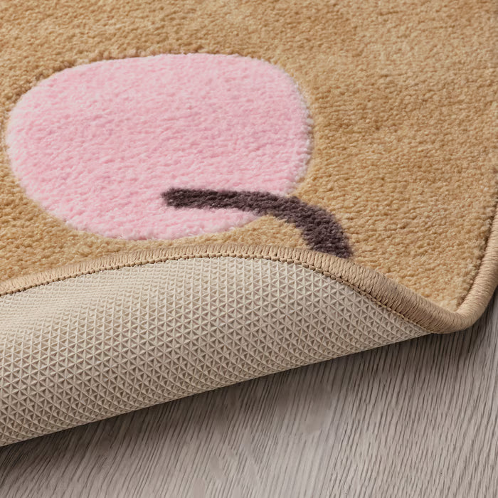 IKEA BRUMMIG Rug, hedgehog shaped/brown, 94x150 cm (3 ' 1 "x4 ' 11 ")