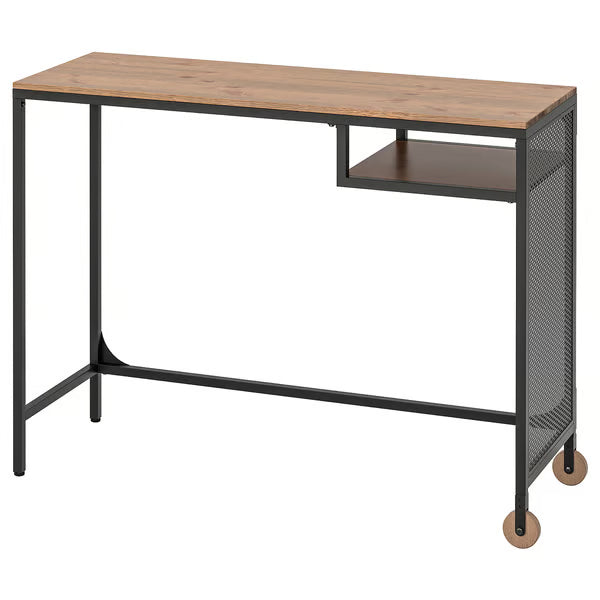 IKEA FJALLBO Laptop table, black, 100x36 cm (39 3/8x14 1/8 ")