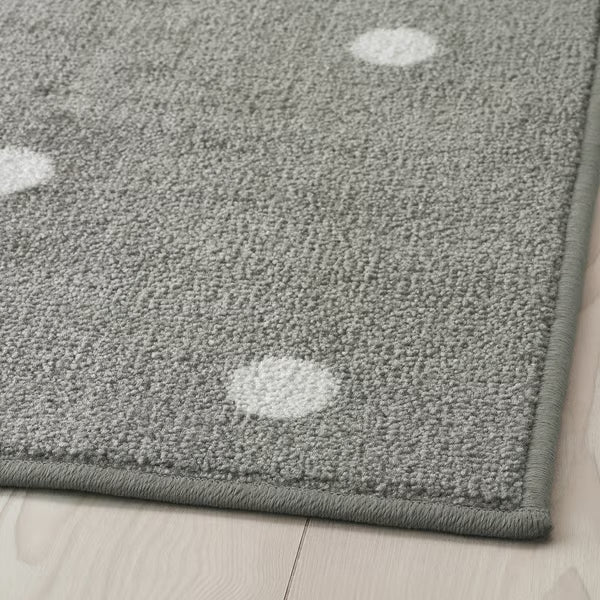 IKEA LEN Rug, dotted/grey, 133x160 cm (4 ' 4 "x5 ' 3 ")
