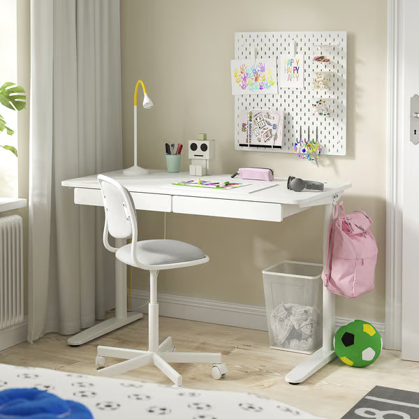 IKEA RELATERA Desk combination, white, 117x60 cm (46 1/8x23 5/8 ")