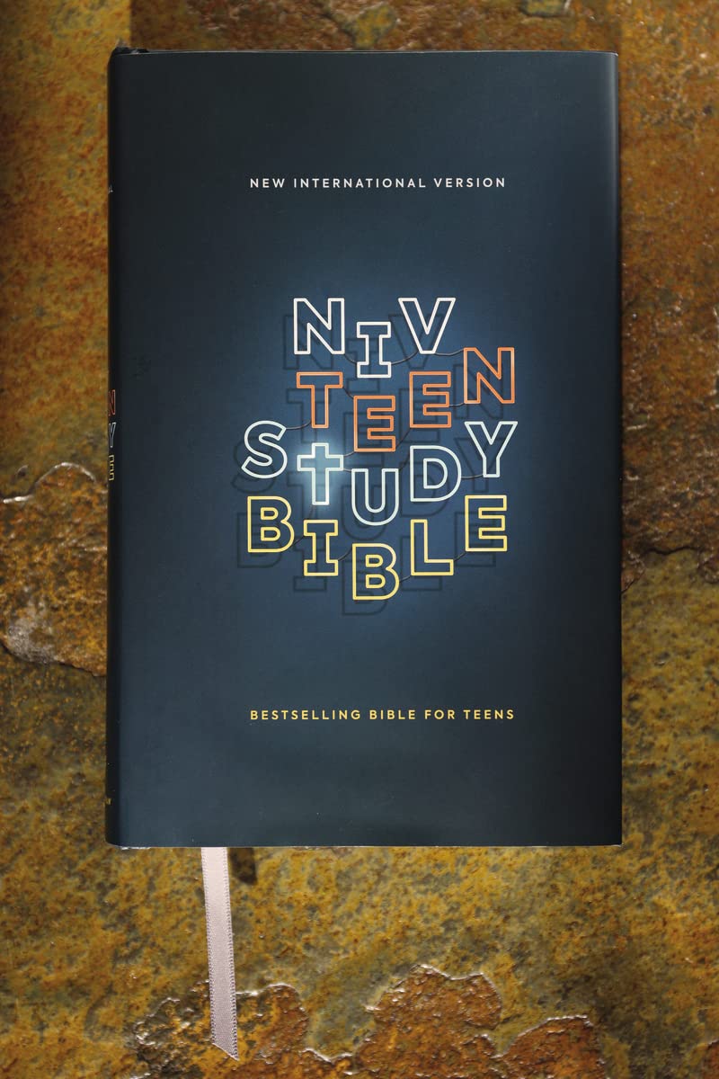NIV, Teen Study Bible, Hardcover, Navy, Comfort Print by Zondervan