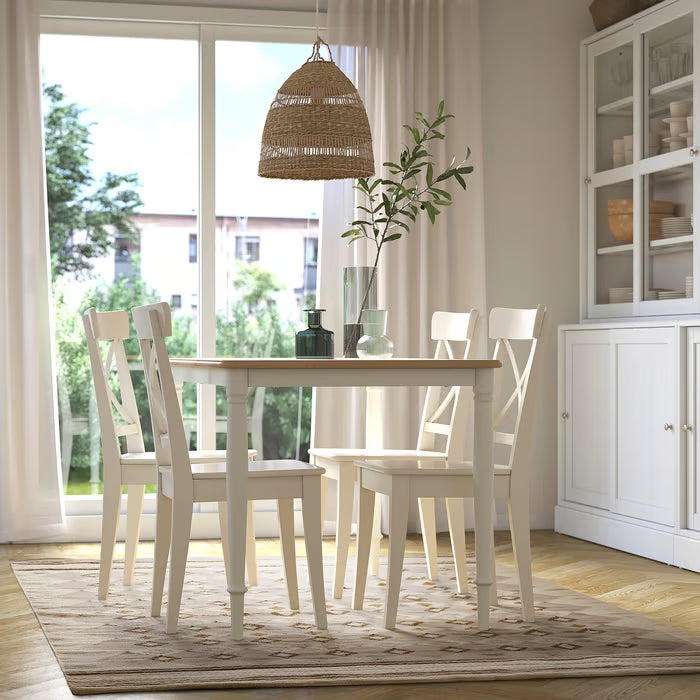 IKEA VÄGNÄT Rug, flatwoven, off-white grey/handmade, 170x240 cm (5 ' 7 "x7 ' 10 ")