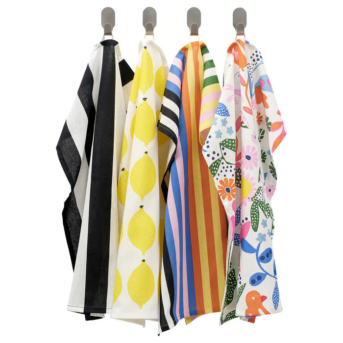 IKEA RINNIG Tea towel, multicolour patterned, 45x60 cm (18x24 ")
