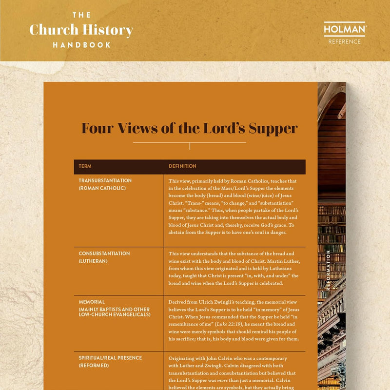 The Church History Handbook by Holman Bible Publishers