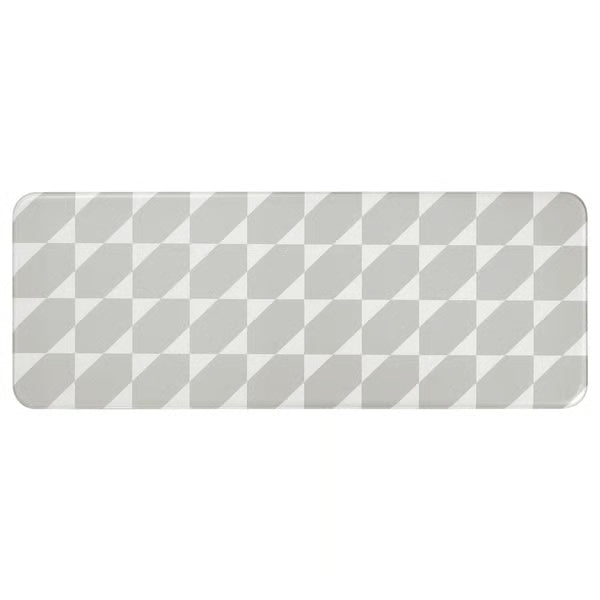 IKEA GANGPASSAGE Kitchen mat, grey/white, 45x120 cm (1 ' 6 "x3 ' 11 ")