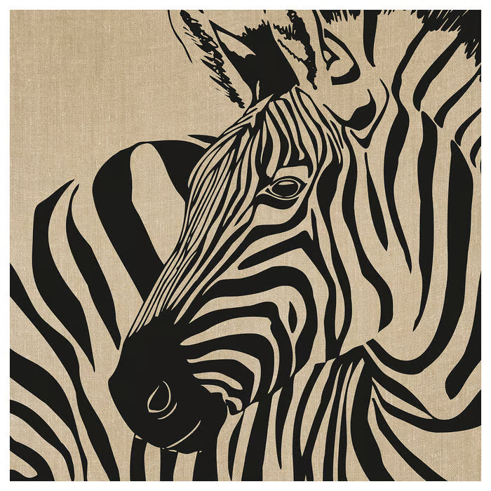IKEA PJATTERYD Picture, rustic zebra, 56x56 cm (22x22 ")