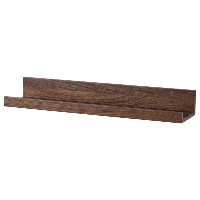 IKEA MOSSLANDA Picture ledge, walnut effect, 55 cm (21 ¾ ")