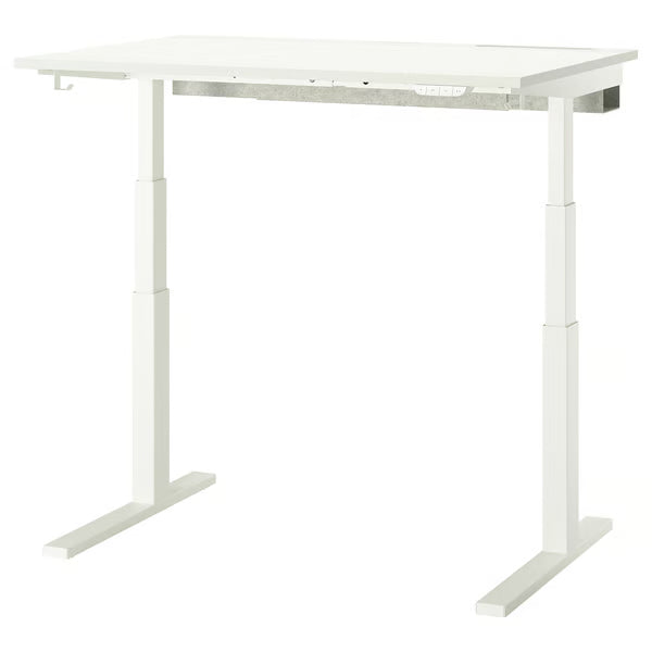 IKEA MITTZON Desk sit/stand, electric white, 120x80 cm (47 1/4x31 1/2 ")