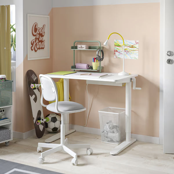 IKEA RELATERA Desk combination sit/stand, white, 90x60 cm (35 3/8x23 5/8 ")