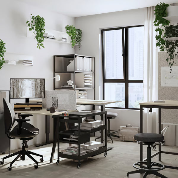 IKEA TROTTEN Desk, white/anthracite, 120x70 cm (47 1/4x27 1/2 ")