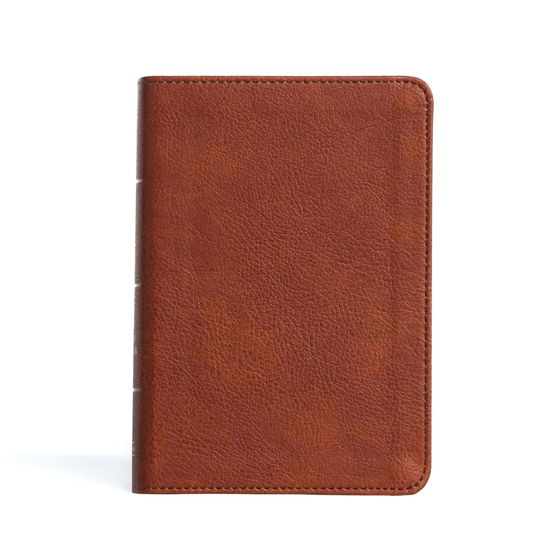 : KJV Großdruck-Kompaktreferenzbibel, Burnt Sienna Leather Touch von Holman Bible Publishers