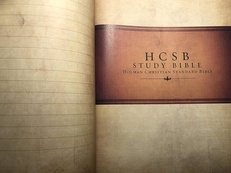 HCSB Large Print Study Bible, Hardcover by Holman Bible Staff