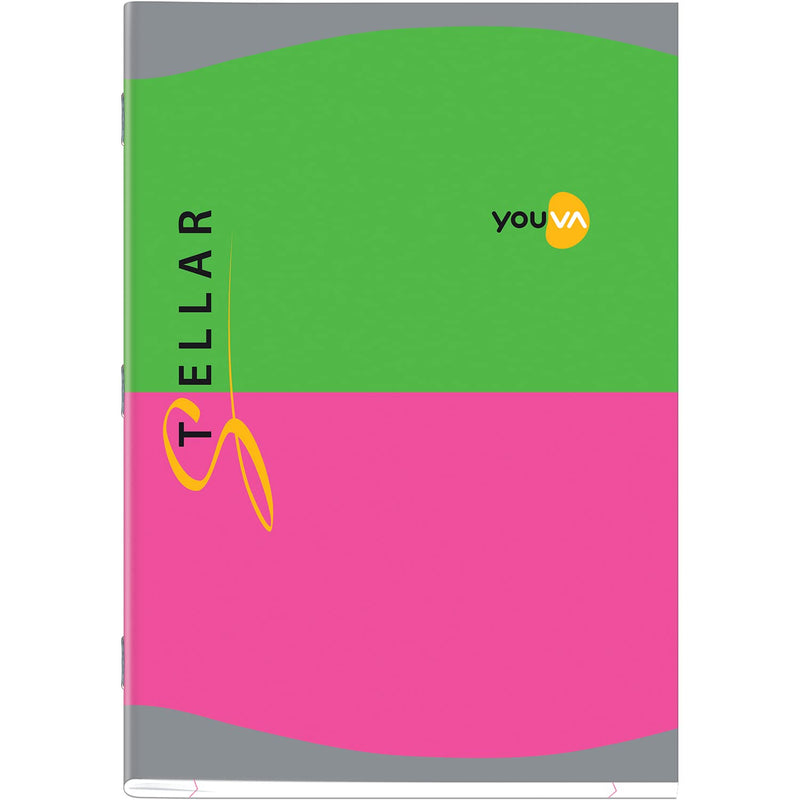 Navneet Youva Stellar Soft Bound Long Book - A4 (21 cm x 29.7 cm, Single Line, 196 Pages, Pack of 3, Multicolor)