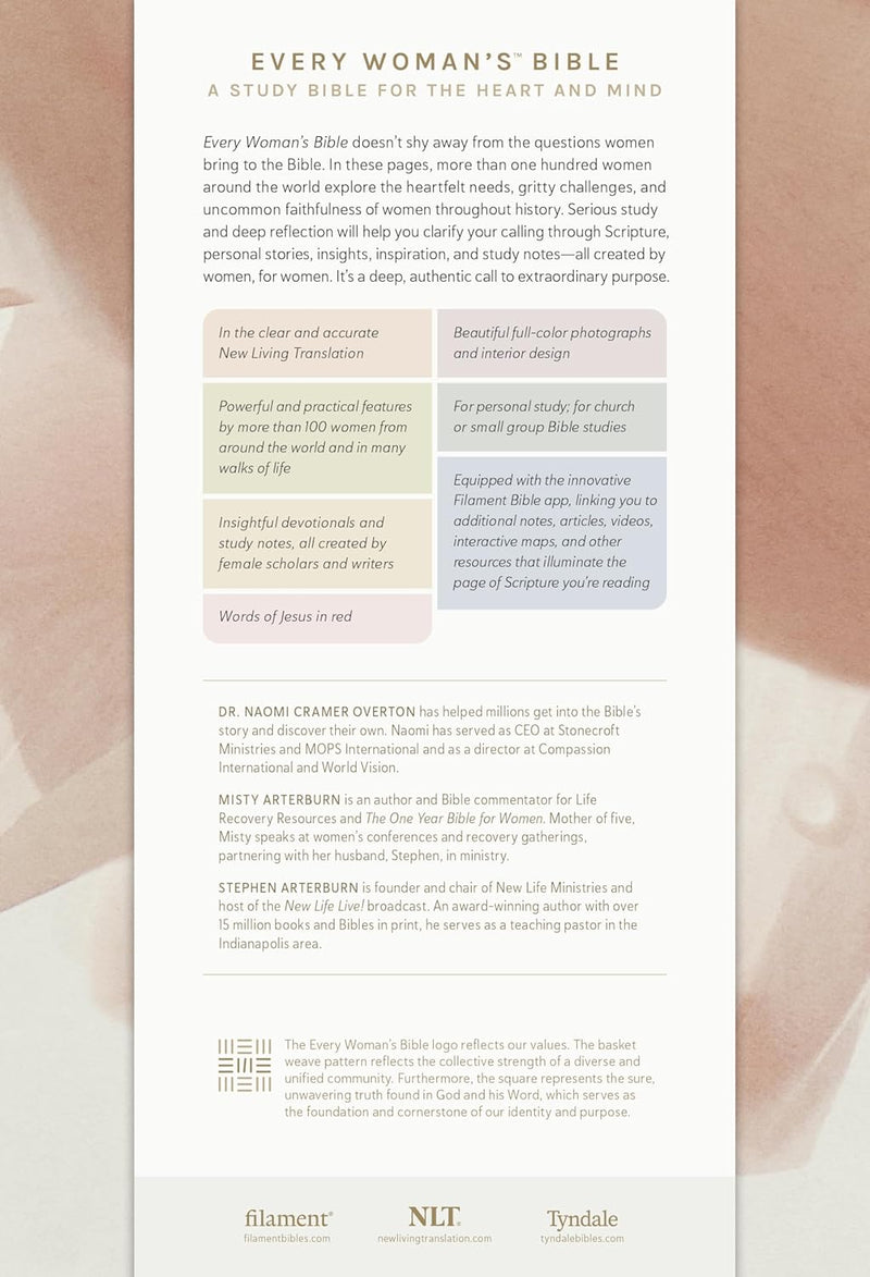 Holy Bible: New Living Testament Every Woman’s Bible by Tyndale House Publishers