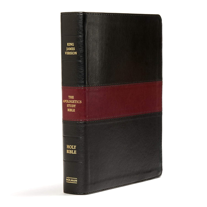 KJV Apologetics Study Bible, Black/Red Leather Touch by Holman Bible Publishers