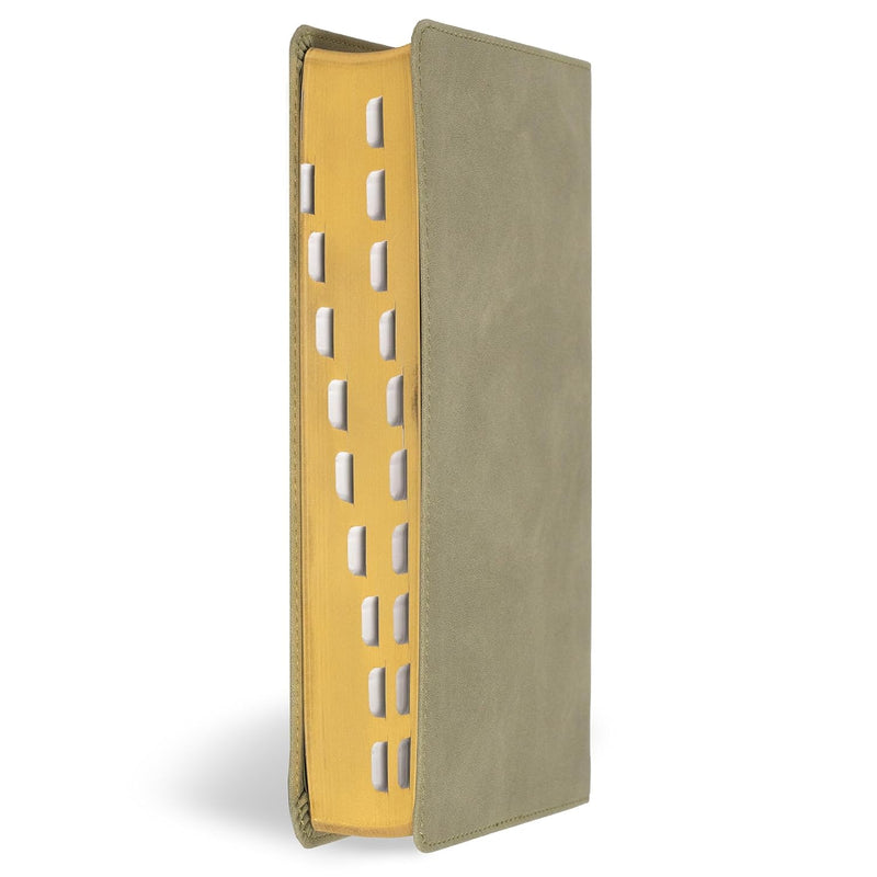 NASB Large Print Personal Size Reference Bible, Sage SuedeSoft LeatherTouch, Indexed by Holman Bible Publishers