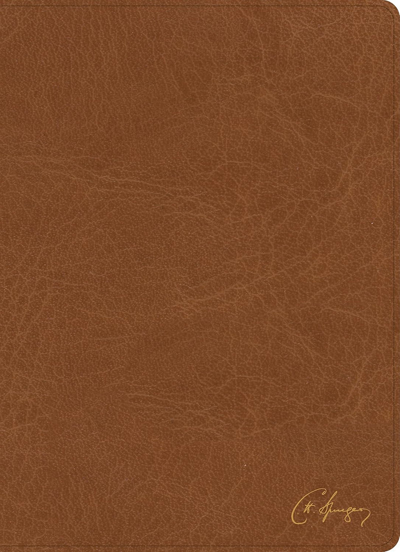 KJV Spurgeon Study Bible – Tan Leathertouch by Holman Bible Publishers
