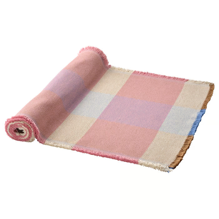 IKEA STRANDFLOKA Table-runner, patterned/multicolour, 35x130 cm (14x51 ")