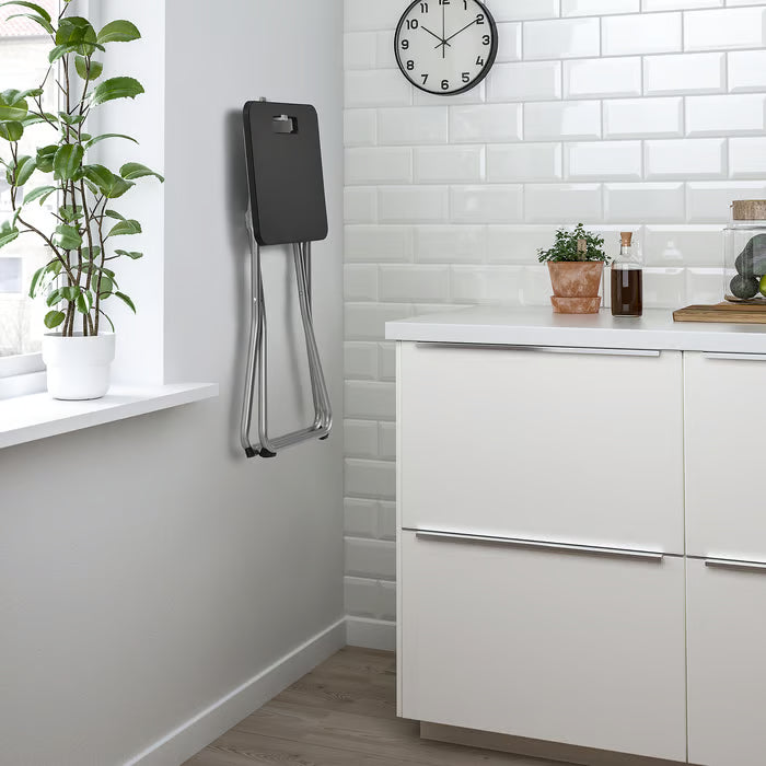 IKEA GUNDE Folding stool, black