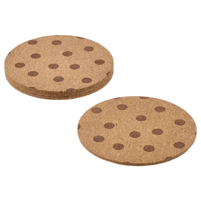IKEA SOLABBORRE Coaster, cork/dotted, 10 cm (4 ")