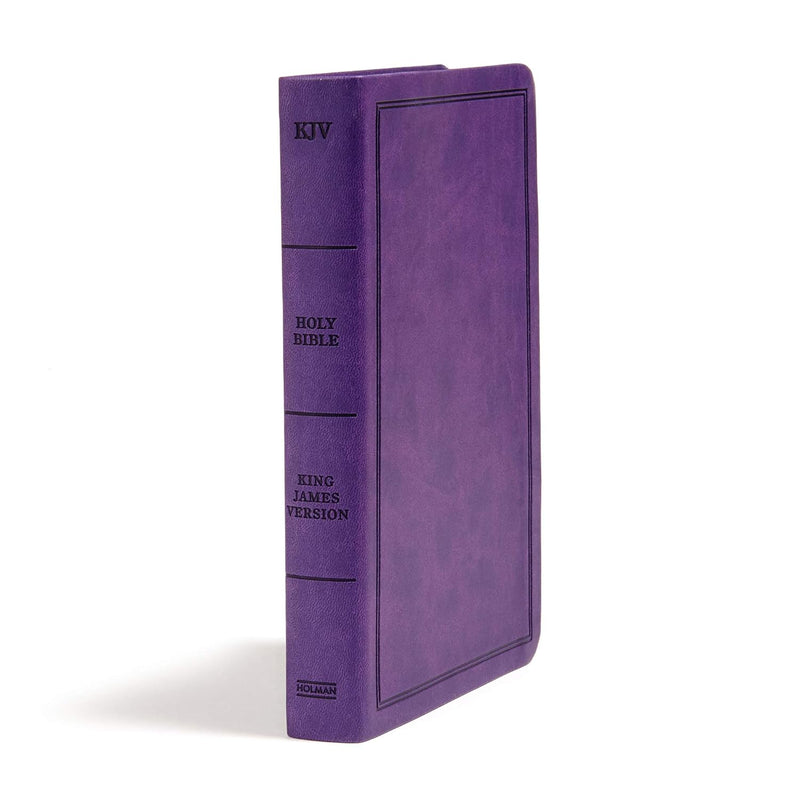 Holy Bible: King James Version, Purple Leathertouch by Holman Bible Publishers